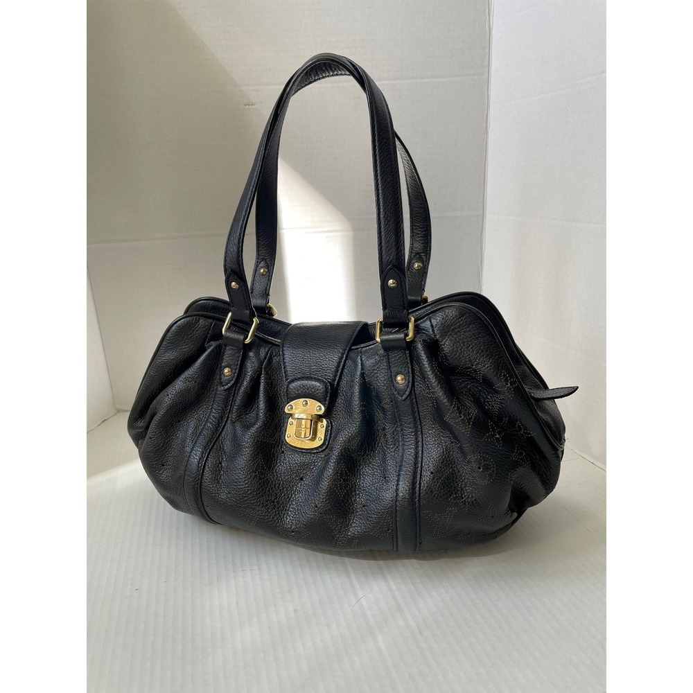 Louis Vuitton Mahina PM Black lasercut leather